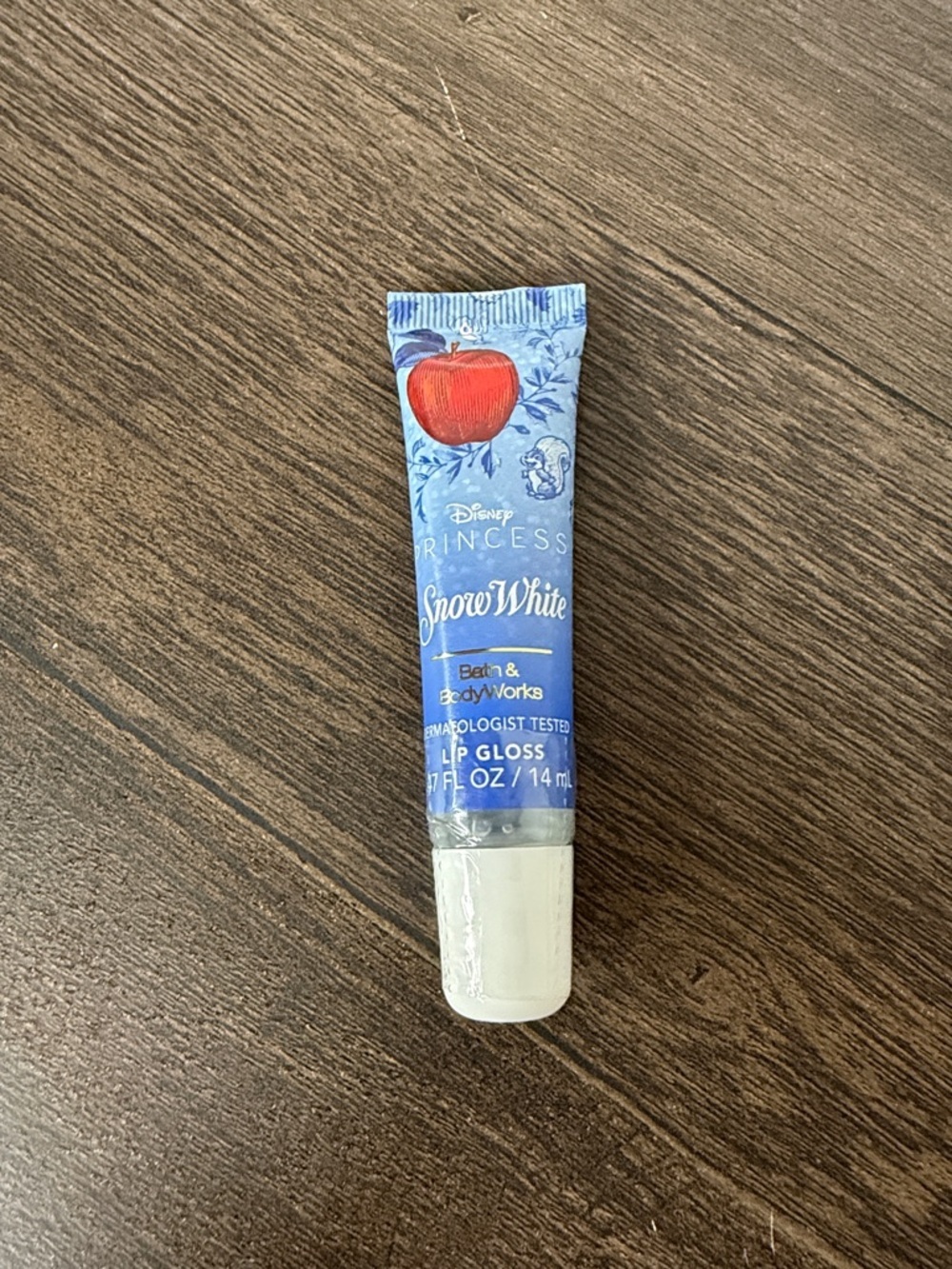 Bath & Body Works Snow White Lip Gloss - Blue with Red Apple
